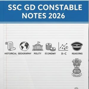 SSC GD constable Notes 2026